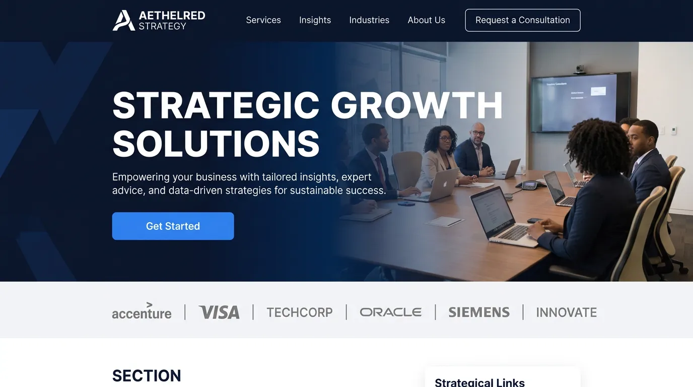 Vertex Consulting — Corporate project by Yousfi Tech